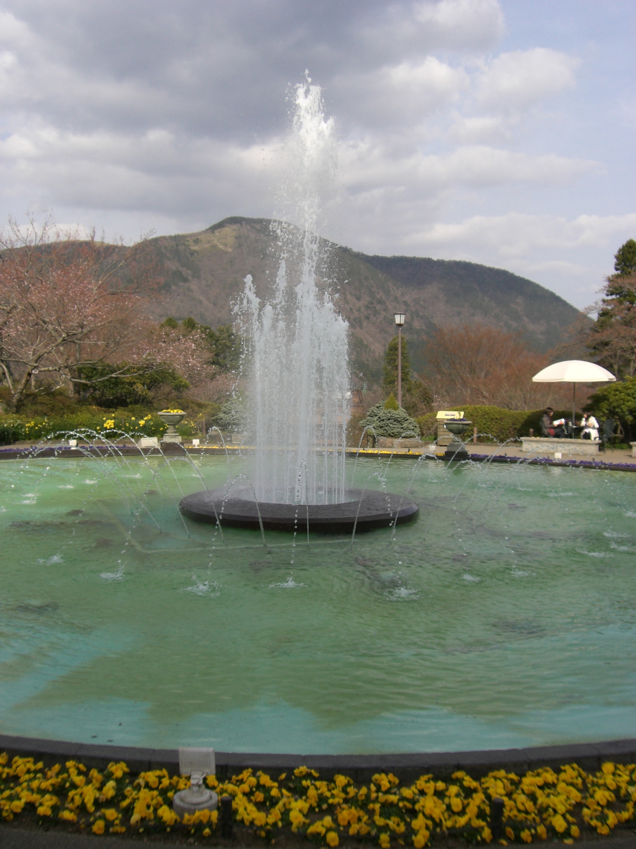 fountain in Gora park of Japan