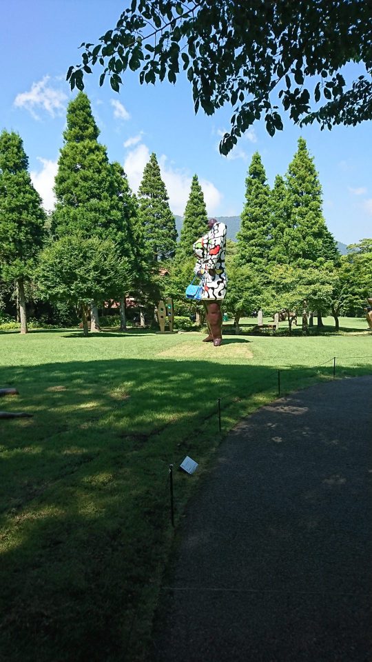 Miss Black Power in Hakone open-air museum