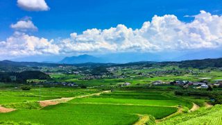 typical summer of countryside in Japan from photoAC