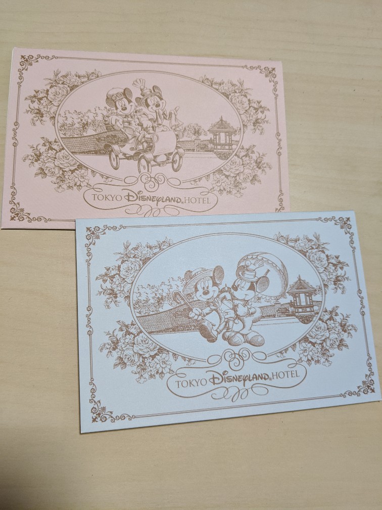 Message cards of Tokyo Disneyland HotelHotel
