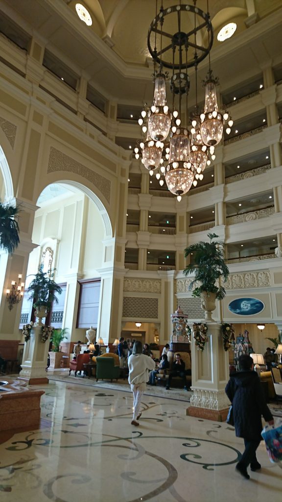 lobby of Tokyo Disneyland Hotel